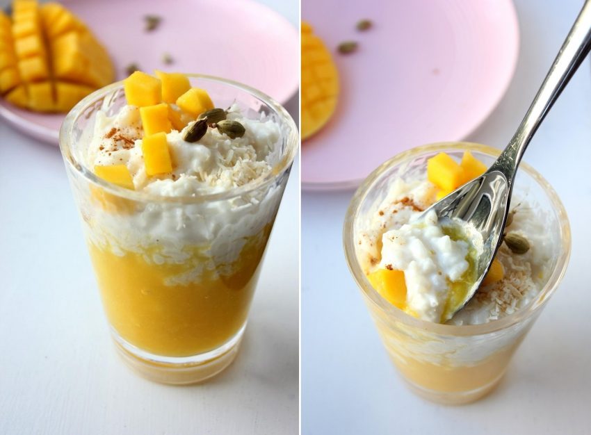ryż i mango deser