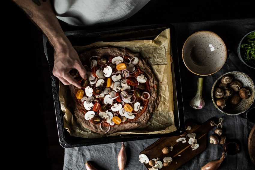 pizza na fasolowym spodzie/duet masz.talerz