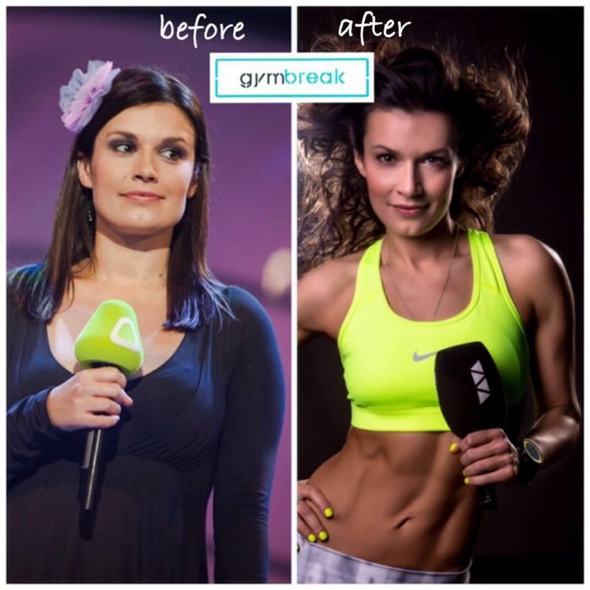 Kasia Kępka. Chwali się sześciopakiem