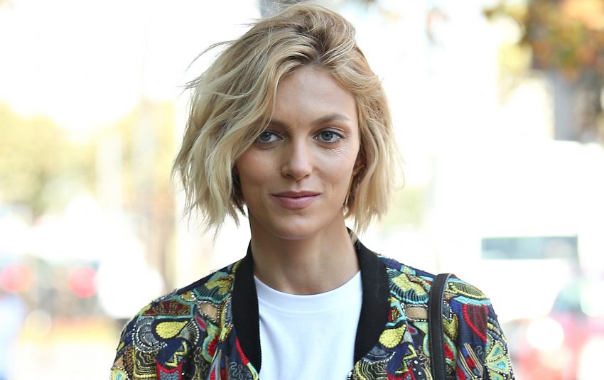 Anja Rubik na spotkaniu z mediami
