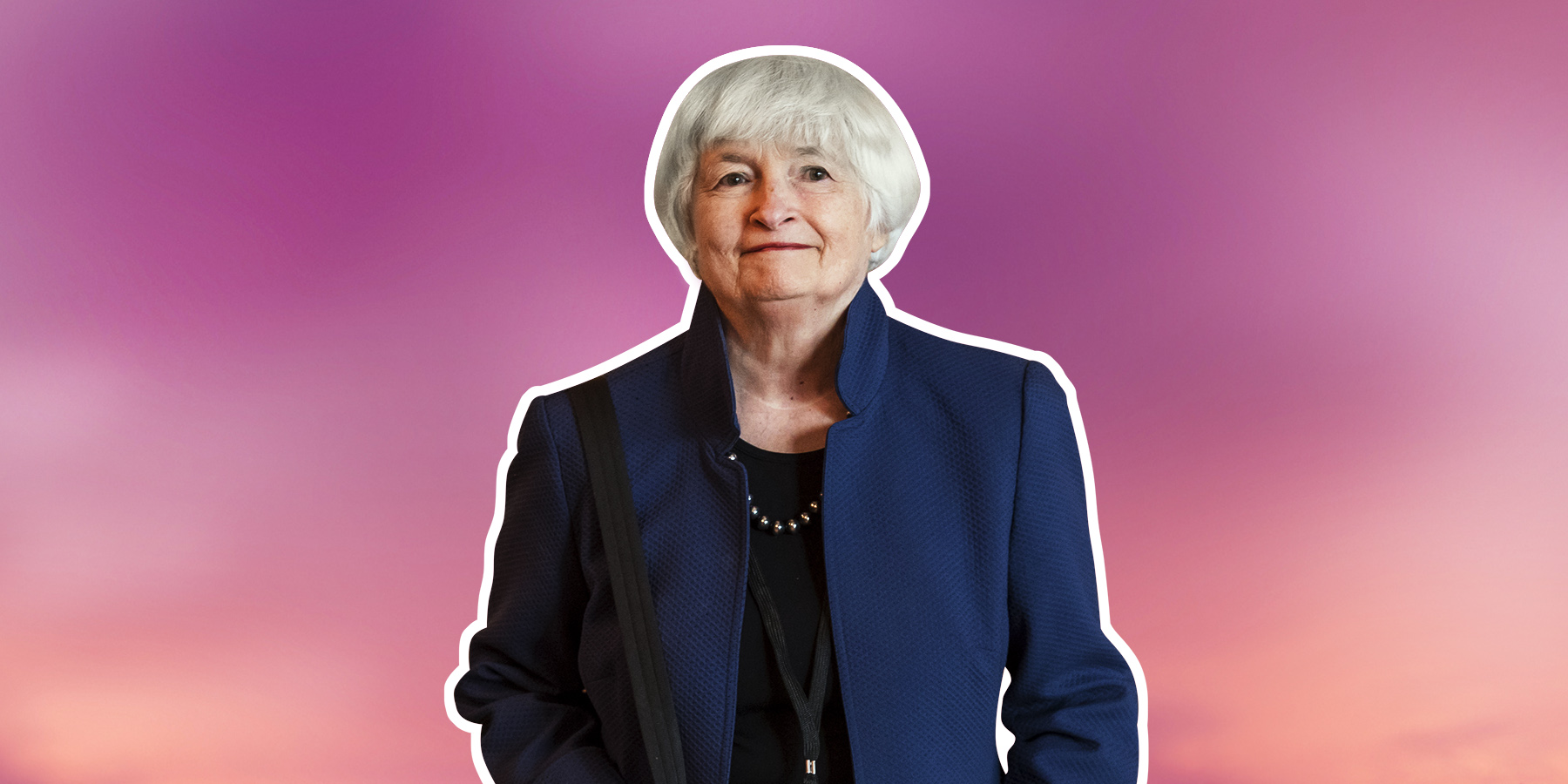 Tekst o karierze Janet Yellen i jej wyzwaniach. Na zdjęciu: Kobieta w niebieskiej kurtce - HelloZdrowie