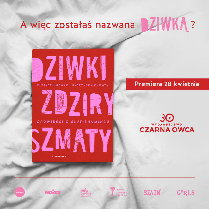 Tekst o książce na temat slut-shamingu i przemocy. Na zdjęciu: Czerwona książka na białym kocu - HelloZdrowie