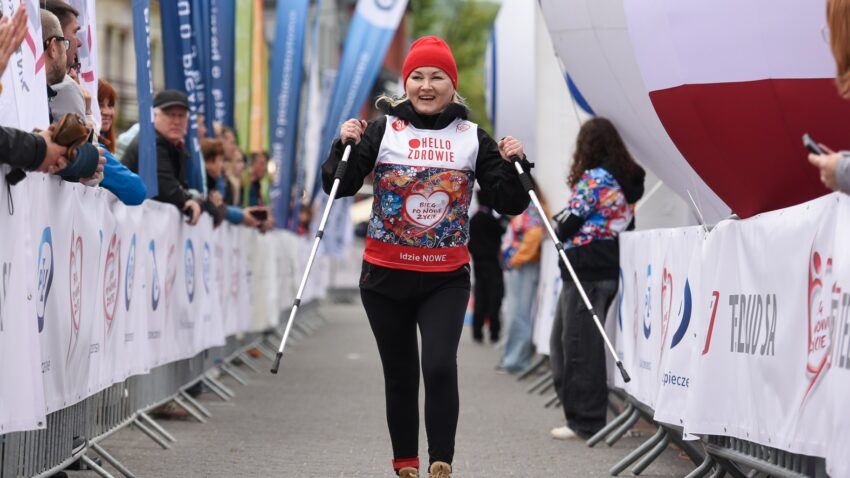 Dorota Sobczak w trakcie 26. Biegu po Nowe Życie w Wiśle, maj 2025 r.