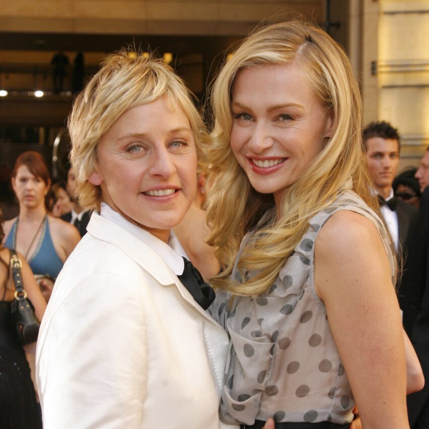Ellen DeGeneres: „Nie wiem, jak w ogóle jeszcze stoję. Jestem jak ludzki zamek z piasku. Mogłabym się rozpaść pod prysznicem” – zdjęcie numer 1 Ellen DeGeneres i Portia de Rossi - Hello Zdrowie