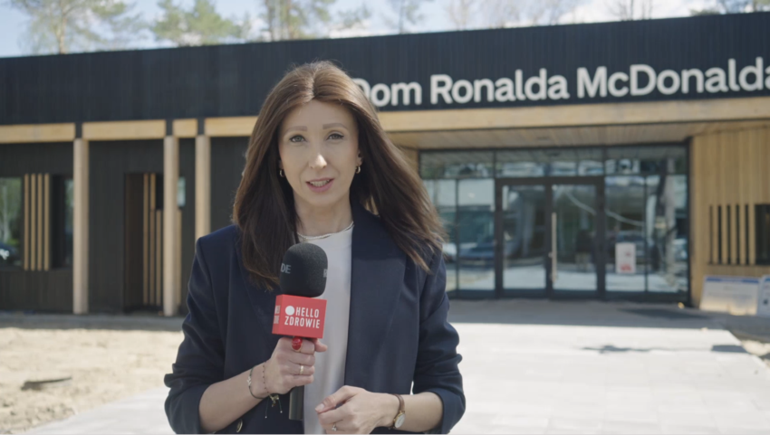 Marta Dragan relacjonuje wizytę w Domu Ronalda McDonalda w Warszawie